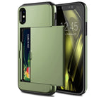 Afbeelding in Gallery-weergave laden, Telefoonhoes Kaarthouder met slide IPhone (Green)
